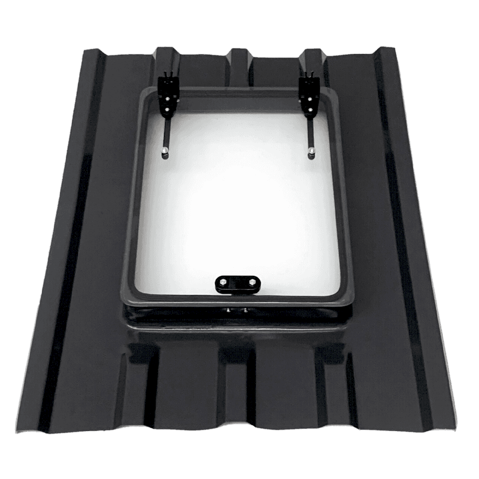 Büyük Boy Trapez Çatı Çıkış Kapağı Çift Amortisörlü