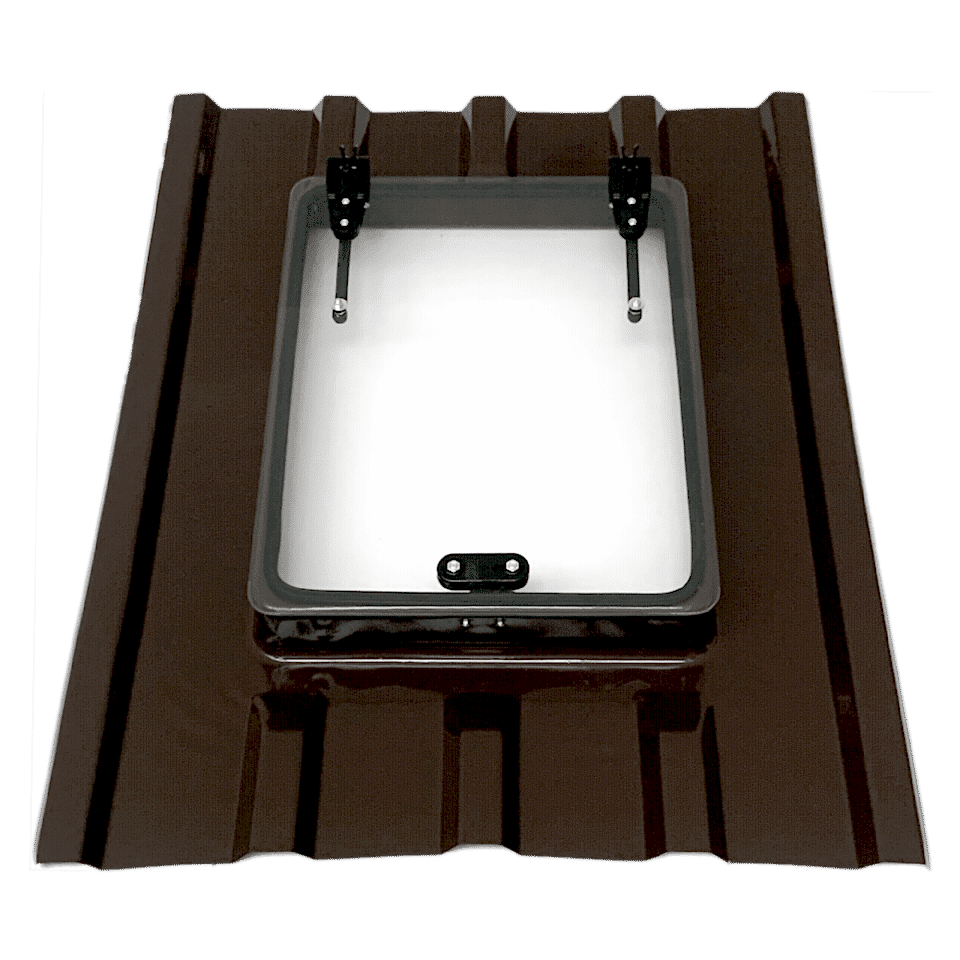 Büyük Boy Trapez Çatı Çıkış Kapağı Çift Amortisörlü