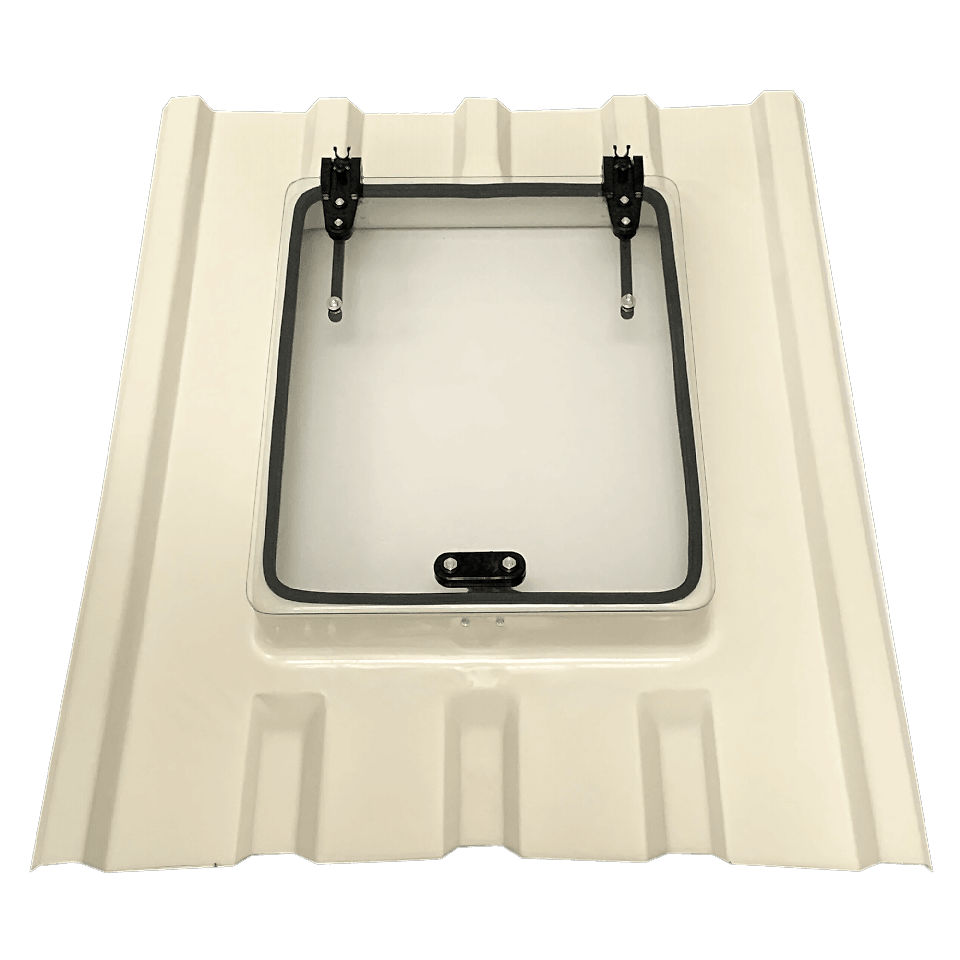 Büyük Boy Trapez Çatı Çıkış Kapağı Çift Amortisörlü